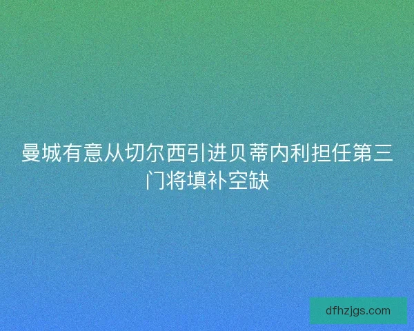曼城有意从切尔西引进贝蒂内利担任第三门将填补空缺